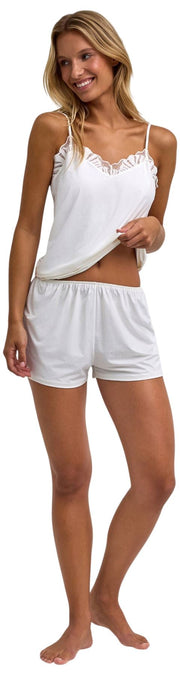 Falke Pantalón corto Delicate Touch - Marfil