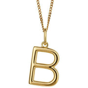 Beginnings B Initial Pendant - Gold
