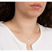 Beginnings November Semi-Precious Birthstone Necklace - Silver/Yellow