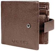 Cartera plegable Dents Aire Coin - Marrón chocolate