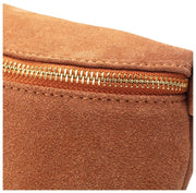 Bolso bandolera grande de ante Elie Beaumont - Bronceado