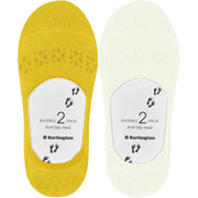 Burlington Everyday - Pack de 2 calcetines invisibles - Blanco roto