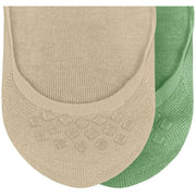 Burlington Everyday - Pack de 2 calcetines invisibles - Verde persa