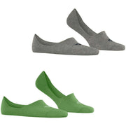 Burlington Everyday paquete de 2 calcetines invisibles - Fairway Green