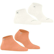 Burlington Everyday - Pack de 2 calcetines deportivos - Naranja melocotón
