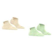 Burlington Everyday 2-Pack Sneaker Socks - Peppermint Green/Beige