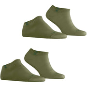 Burlington Everyday - Pack de 2 calcetines deportivos - Verde Salvia