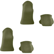 Burlington Everyday - Pack de 2 calcetines deportivos - Verde Salvia
