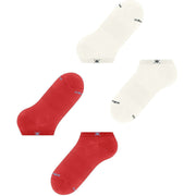 Burlington Everyday - Pack de 2 calcetines deportivos - Rojo tulipán