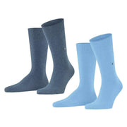 Burlington Everyday 2-Pack Socks - Light Blue/Grey