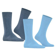 Burlington Everyday 2-Pack Socks - Light Blue/Grey