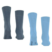 Burlington Everyday 2-Pack Socks - Light Blue/Grey