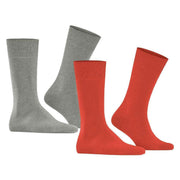Burlington Everyday 2-Pack Socks - Wildfire Orange/Grey