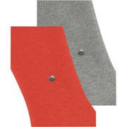 Burlington Everyday 2-Pack Socks - Wildfire Orange/Grey