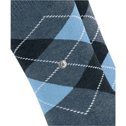 Burlington Everyday Argyle paquete de 2 calcetines - Azul denim claro