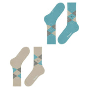 Calcetines Burlington Everyday Argyle paquete de 2 - Zemet Beige