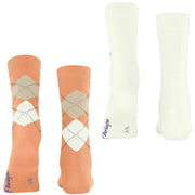 Calcetines Burlington Everyday Mix 2-Pack - Melocotón Naranja