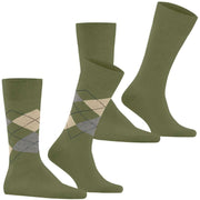 Burlington Everyday Mix paquete de 2 calcetines - Salvia Green