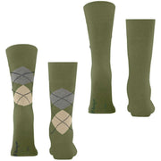 Burlington Everyday Mix paquete de 2 calcetines - Salvia Green