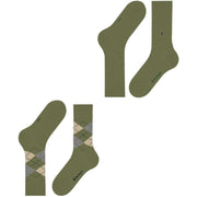 Burlington Everyday Mix paquete de 2 calcetines - Salvia Green