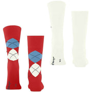 Burlington Everyday Mix paquete de 2 calcetines - Tulip Red