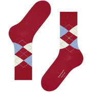 Calcetines Burlington Manchester - Rojo Tropicana