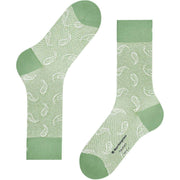 Calcetines Burlington Paisley - Verde tranquilo