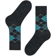 Burlington Preston Socks - Grey/Green