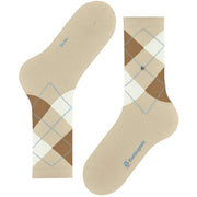 Calcetines Burlington Rib Court - Crema Beige