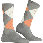 Calcetines Courtside de canalé Burlington - Gris jaspeado