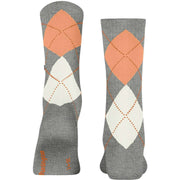 Calcetines Courtside de canalé Burlington - Gris jaspeado