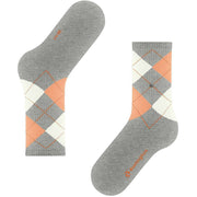 Calcetines Courtside de canalé Burlington - Gris jaspeado