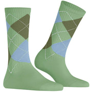 Calcetines Courtside de canalé Burlington - Verde tranquilo