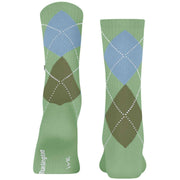 Calcetines Courtside de canalé Burlington - Verde tranquilo
