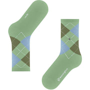 Calcetines Courtside de canalé Burlington - Verde tranquilo