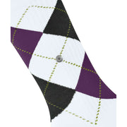 Calcetines Burlington Rib Courtside - Blanco/Morado