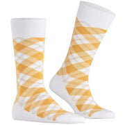 Calcetines de tartán Burlington - Blanco