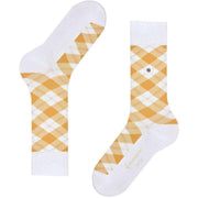Calcetines de tartán Burlington - Blanco