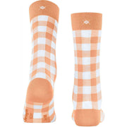 Calcetines Burlington Vichy - Naranja Melocotón