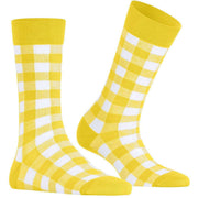 Calcetines Burlington Vichy - Amarillo Atardecer