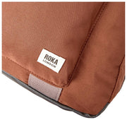 Bolso de viaje Roka Gatwick mediano de lona reciclada - Marrón canela