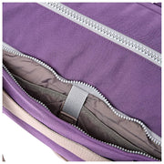 Bolso de viaje Roka Gatwick mediano de lona reciclada - Púrpura oscuro