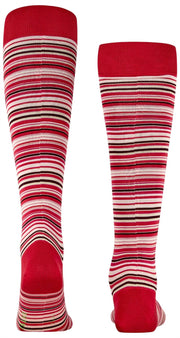 Calcetines hasta la rodilla Falke Microblock - Rojo geranio