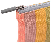 Roka Maida Vale Bolso pequeño de lona de algodón - Rayas multicolores descoloridas