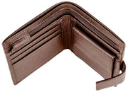 Cartera plegable Dents Aire Coin - Marrón chocolate