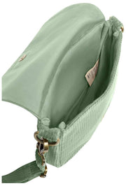 Bolso de hombro Hindbag Margault - Terciopelo Verde Menta