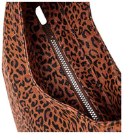 Roka Hoxton Bolso de hombro grande de lona de algodón - Mini Leopard Brown