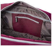 Bolso de viaje Roka Gatwick mediano de lona reciclada - Rojo lacado cereza