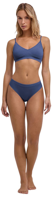 Bralette estilo corpiño sin costuras Daily Falke - Captain Blue
