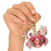 powder-seafaring-crab-beaded-keyring---pink-34326352